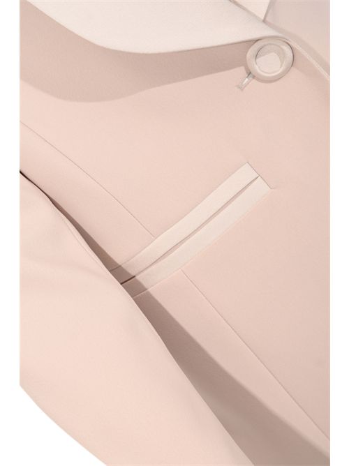 Giacca monopetto in crepe e raso Conchiglia D. Exterior | 629015CON